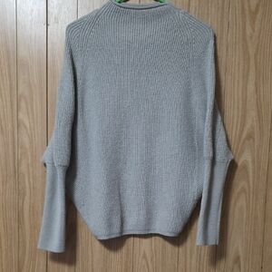 BB Dakota Light Gray Women's Turtleneck Sweater